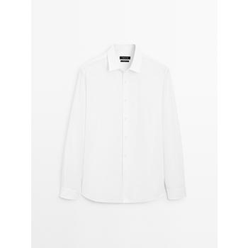 [해외] 마시모두띠 레귤러 핏 팝린 셔츠 Weiss 1736277