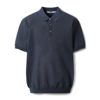 [신세계센텀단독] NEW 투톤 반팔 카라 니트 (SAWAM25502BUX)