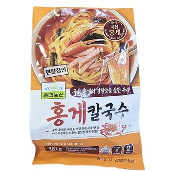 칠갑농산 홍게 칼국수 361g 아이스박스포장_27050730