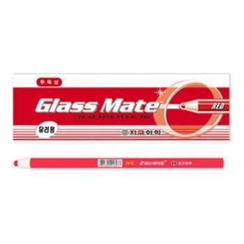 지구화학 940QKL39 글라스메이트 축지식 채점용 색연필 빨강/적색/유리용 GR(144개입)
