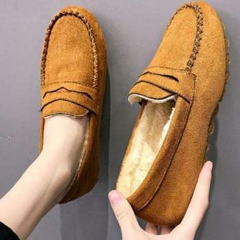 따뜻한 MB371503 털 윈터 여성용 안감 따뜻 스웨이드 겨울 털신