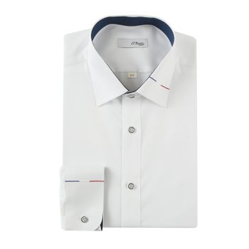 [신세계백화점]배색 사양과 카라 뒷고대 삼색 바 자수와 오른쪽 커프스의 삼색자수바 수놓은 비즈니스 제품