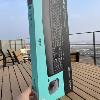 로지텍 MK345 긴배터리 수명 풀사이즈 무선 콤보 블랙