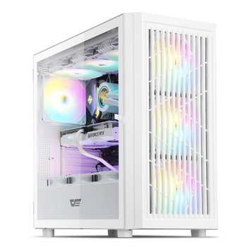 darkFlash DP430 MESH RGB 강화유리 미들타워 케이스 화이트