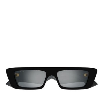 [해외] [해외배송] 구찌 블랙 그레이 실버 렉탱귤러 미러 선글라스 GG1331S 005 BLACK GREY SILVER 54