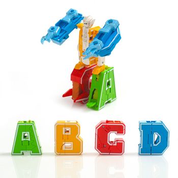 아이큐블럭 알파벳 로보트 변신로봇 블 다이노테라