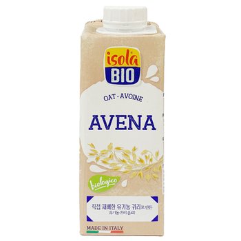 이솔라비오 유기농 오트 귀리 우유 대체 음료 1리터