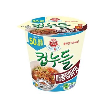 소컵라면 오뚜기 저당 컵누들 매콤찜닭맛 45g 30개 (50181348)