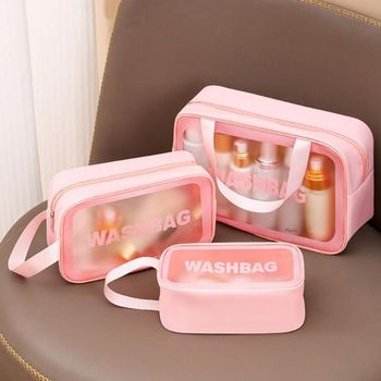 여행용 세면파우치 3종 세트 워시백 화장품 세면도구