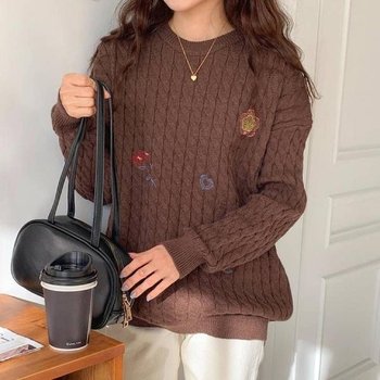 니트나시 루즈핏 여름니트 넥니트 개아내 여성반 (WFK4QVN)