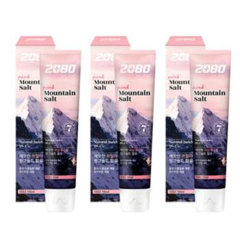 <b>2080</b> <b>퓨어</b> <b>마운틴</b><b>치약</b> 120g x 3입 <b>2080</b> <b>치약</b> 탄산칼슘 히말라야<b>솔트</b> 미네랄