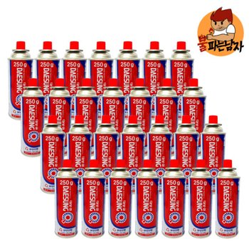 13% 용량이 더 많은 대성부탄가스 250g 1박스 28개입