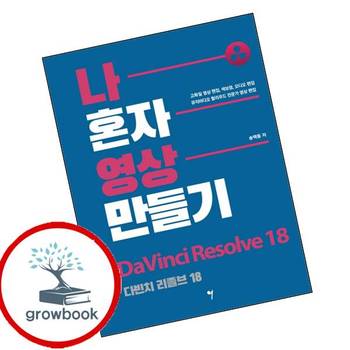 나 혼자 영상 만들기 - 다빈치 리졸브 18 나혼자영상만들기-다빈치리졸브18 책 그래서음악