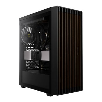 겜디아스 AURA GC4 ELITE 미들타워 케이스 블랙 우드 한미마이크로닉스