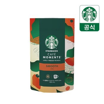 스타벅스 카페모먼트 커피 파우치 스무스 100g