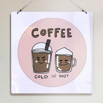 아트박스/꾸밈 nu458-행잉액자_우리는사이좋은친구(사각원형)