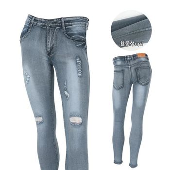 남성 카랩 디자인 블랙 청바지 MCPPR8006F0_P312237830