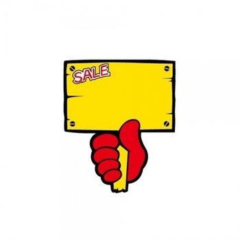 f20 60277 세모네모 POP카드 PC9033푯말손SALE 1개 1개입