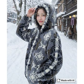 패션스타트 단면 뽀글이 덤블링(양털) 빈티지노르딕_그레이(1/2EA) (71377)