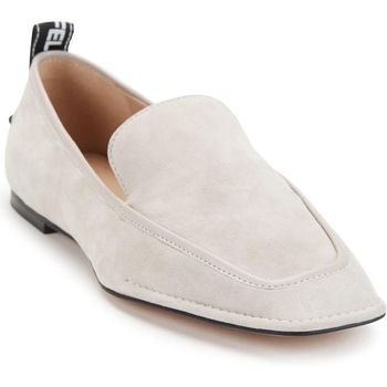 칼라거펠드 여성 자자 드라이빙 로퍼 브라이트 화이트 블랙