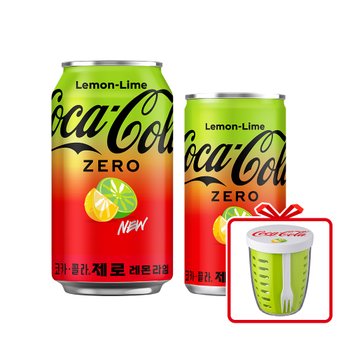 코크제로 레몬라임 350CAN X24+코크제로 레몬라임 190CAN X30_코카콜라 샐러드팟 증정_분리배송