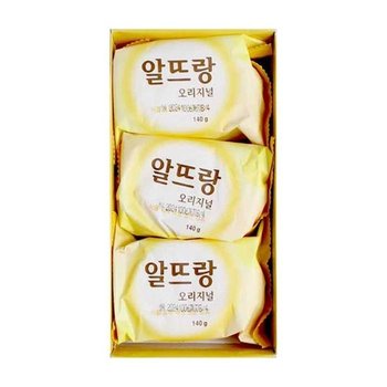 이무 알뜨랑 비누 노랑 3입 욕실 도매 세안 (52193576)