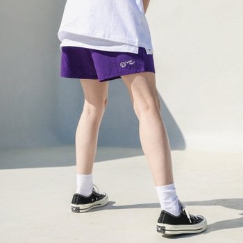 [UNISEX] 유틸리티 하프팬츠 (퍼플)
