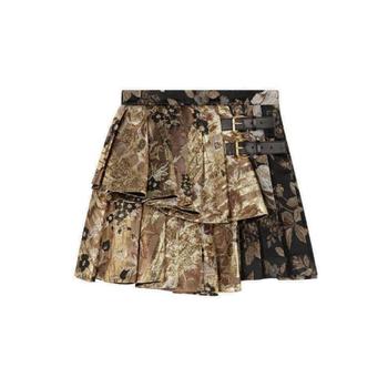 로베르토 카발리 플로럴 브로케이드 미니 스커트 PQT303DJ067 03500 TP9474