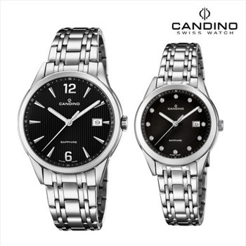 칸디노 [CANDINO]스위스 칸디노 메탈 커플 시계 C4614/4(남)/C4615/4(여)