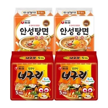 안성탕면(10봉)+너구리(10봉) 총20봉