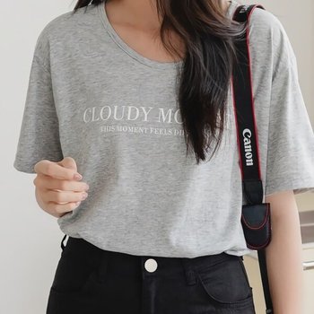 여성 데일리 니우 씨엘 썸머 U넥 티셔츠