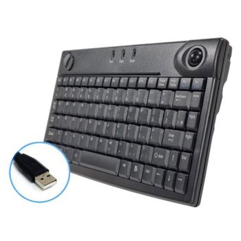 국내제품 USB 유선 트랙볼 미니키보드 키스킨포함 영문자판