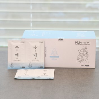 자우버 수애 손소독 티슈  개별포장형 100매 1개