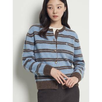 셔틀랜드 스트라이프 카디건  스카이 블루 (BF5X5AC04Q)