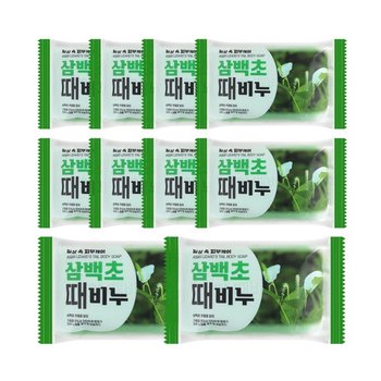 10개 피부케어 삼백초 때비누 150g 목욕 세신 한방비누 각질제거