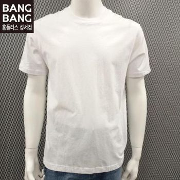 HC04 남성 반팔 라운드 3팩 흰색 면 티셔츠 NTY414_P335061426