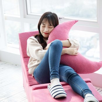 라익미 승달쿠션, 반달소파와 함께 사용하는 다용도 패브릭 쿠션