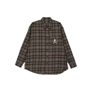 26 FW Mastermind Japan 스컬 자수 플레이드 셔츠 MW25S15SH007026 TP442090785
