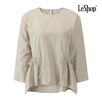 [신세계백화점]허리 프릴 밴딩 라운드넥 블라우스 (BQ2BL027A)