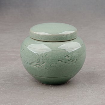 청자조각운학 경옥고단지 1.2kg