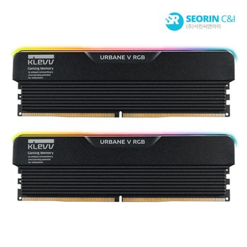 [서린공식] 에센코어 클레브 DDR5-6000 CL30 URBANE V RGB 블랙 패키지 서린 (32GB(16Gx2))