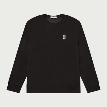 남성 프론트 스몰 베니 롱슬리브 티셔츠_100(10530-031-602-45)