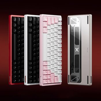 [해외] SCYROX Xpunk63 게이밍 자석축 키보드 63배열 RT0.01 자옥Gaming축 유선 알루미늄CNC