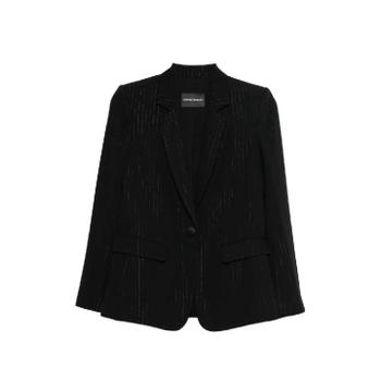 25 FW 엠포리오아르마니 스트라이프 싱글 브레스티드 재킷 EW003226AF201