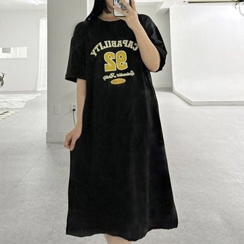 케파빌리티박시핏 숏슬리브 롱드레스 캐주얼 원피스 롱원피스 여름원피스 홈원피스