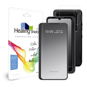 ㈜폰트리 LG V50S ThinQ 듀얼 스크린 올레포빅 케이스 보호필름 3종