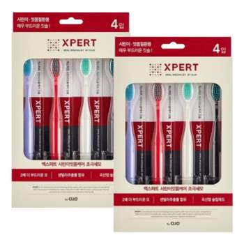 크리오 클리오 엑스퍼트 시린이 초극세모 칫솔 4입+4입 잇몸 케어 잇몸보호부드러운모