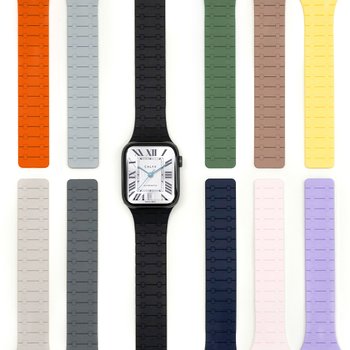 [오늘출발] 애플워치 10 9 8 7 SE 2 울트라 호환 실리콘 마그네틱 스트랩 밴드 시계줄