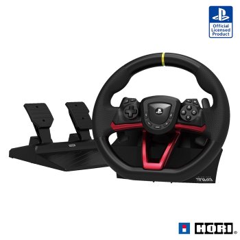 [해외] 아펙스 무선 레이싱 휠 PlayStation®5, PlayStation®4, Windows®PC 블랙