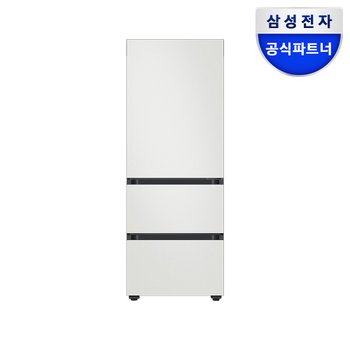 삼성전자 비스포크 1등급 키친핏 3도어 김치냉장고 RQ33DB74C1AP 313L 코타화이트